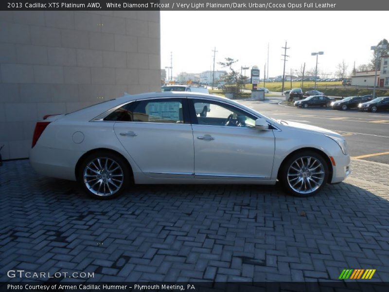 White Diamond Tricoat / Very Light Platinum/Dark Urban/Cocoa Opus Full Leather 2013 Cadillac XTS Platinum AWD