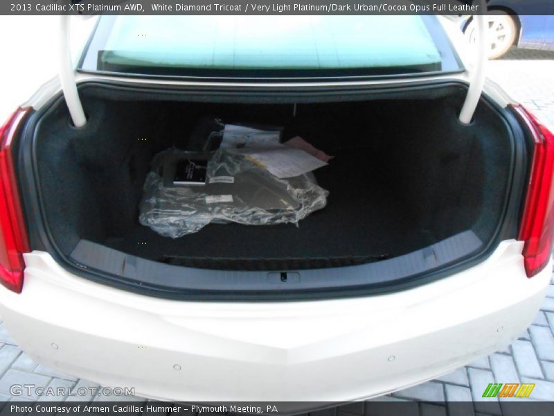 White Diamond Tricoat / Very Light Platinum/Dark Urban/Cocoa Opus Full Leather 2013 Cadillac XTS Platinum AWD
