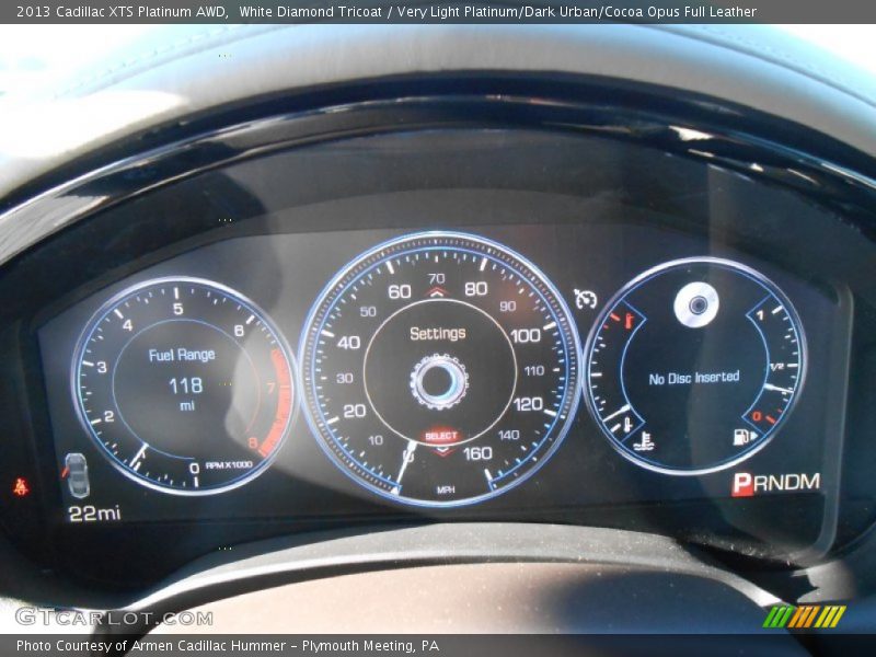  2013 XTS Platinum AWD Platinum AWD Gauges