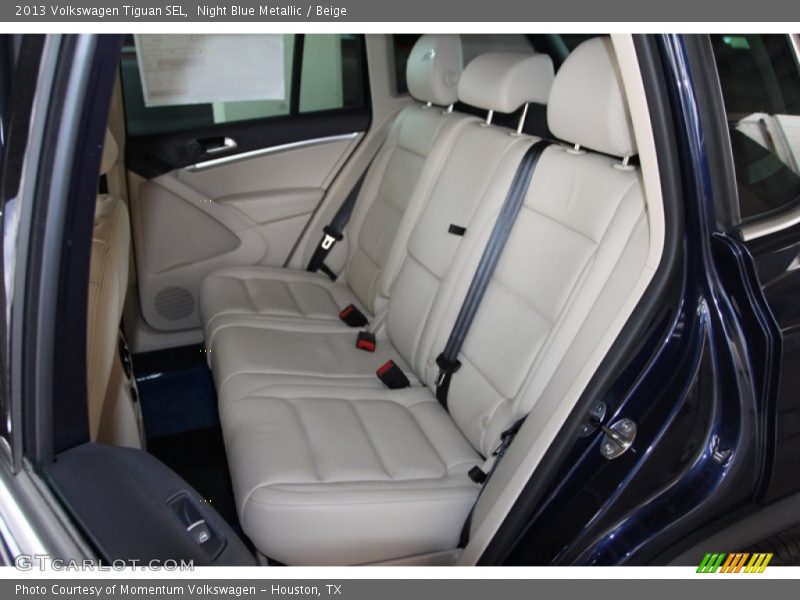 Night Blue Metallic / Beige 2013 Volkswagen Tiguan SEL