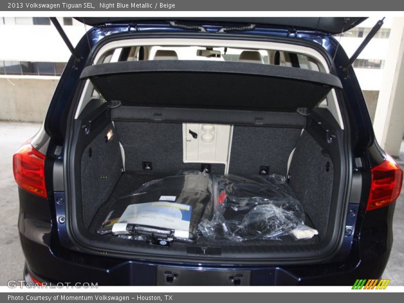 Night Blue Metallic / Beige 2013 Volkswagen Tiguan SEL