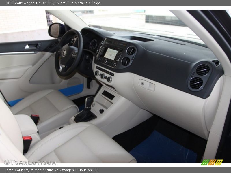Night Blue Metallic / Beige 2013 Volkswagen Tiguan SEL