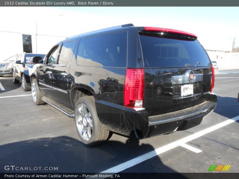 Black Raven / Ebony 2013 Cadillac Escalade ESV Luxury AWD