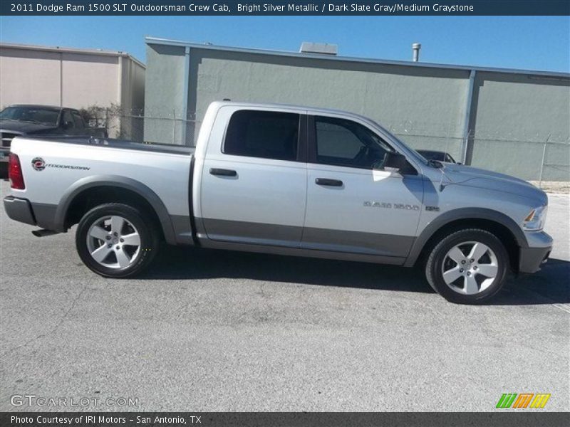 Bright Silver Metallic / Dark Slate Gray/Medium Graystone 2011 Dodge Ram 1500 SLT Outdoorsman Crew Cab