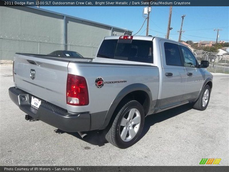 Bright Silver Metallic / Dark Slate Gray/Medium Graystone 2011 Dodge Ram 1500 SLT Outdoorsman Crew Cab