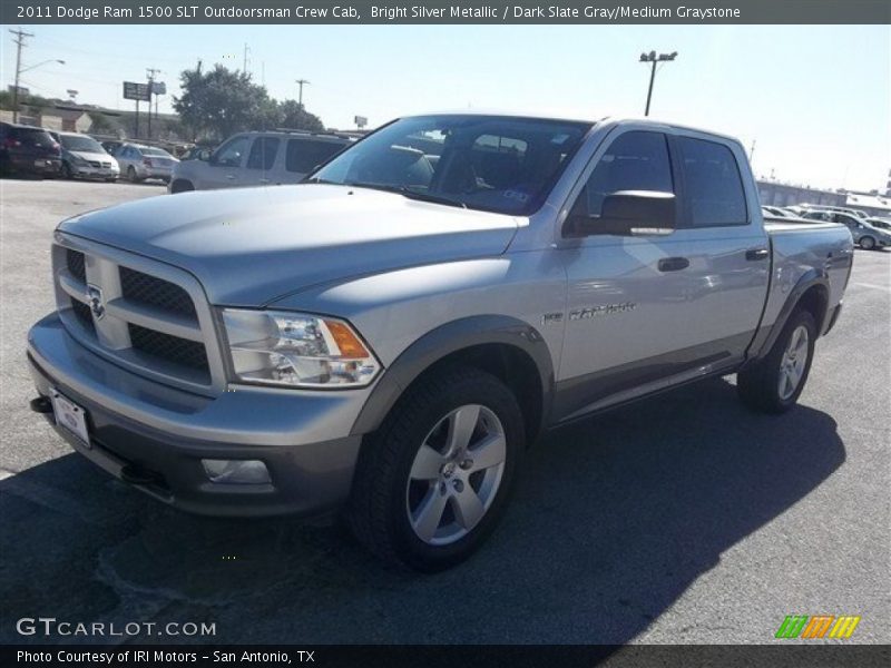 Bright Silver Metallic / Dark Slate Gray/Medium Graystone 2011 Dodge Ram 1500 SLT Outdoorsman Crew Cab