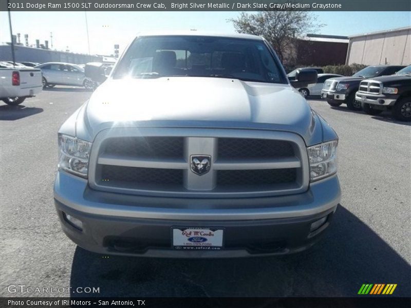 Bright Silver Metallic / Dark Slate Gray/Medium Graystone 2011 Dodge Ram 1500 SLT Outdoorsman Crew Cab