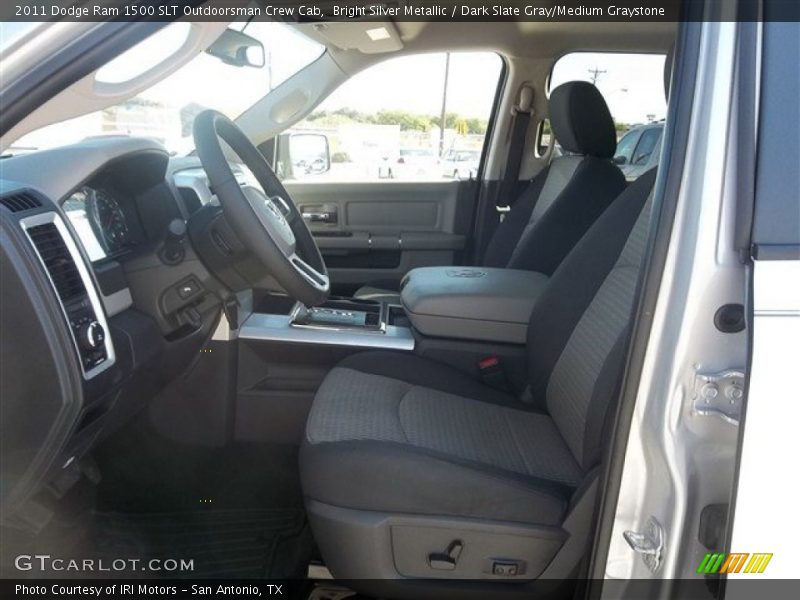 Bright Silver Metallic / Dark Slate Gray/Medium Graystone 2011 Dodge Ram 1500 SLT Outdoorsman Crew Cab