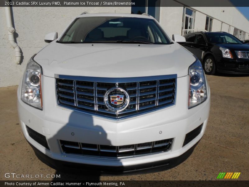 Platinum Ice Tricoat / Shale/Brownstone 2013 Cadillac SRX Luxury FWD