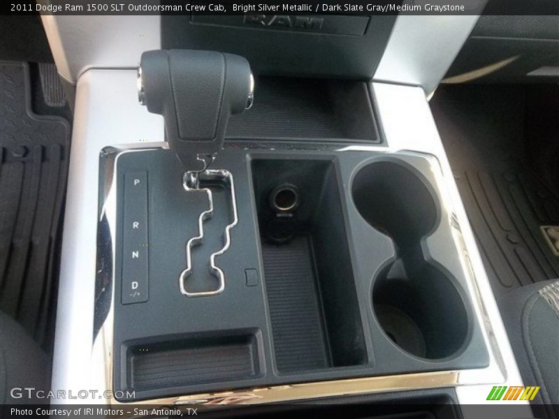 Bright Silver Metallic / Dark Slate Gray/Medium Graystone 2011 Dodge Ram 1500 SLT Outdoorsman Crew Cab