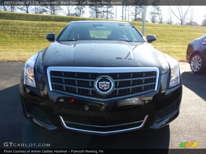 Black Raven / Jet Black/Jet Black Accents 2013 Cadillac ATS 3.6L Luxury AWD