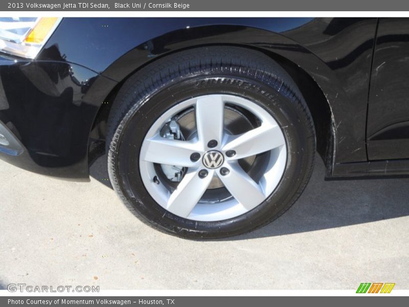 Black Uni / Cornsilk Beige 2013 Volkswagen Jetta TDI Sedan