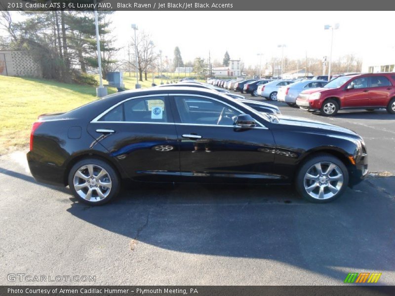 Black Raven / Jet Black/Jet Black Accents 2013 Cadillac ATS 3.6L Luxury AWD