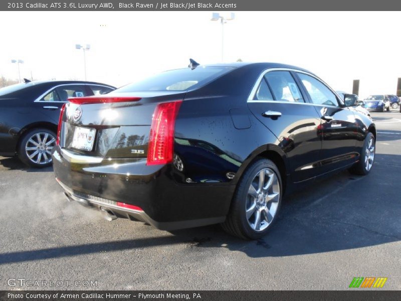 Black Raven / Jet Black/Jet Black Accents 2013 Cadillac ATS 3.6L Luxury AWD