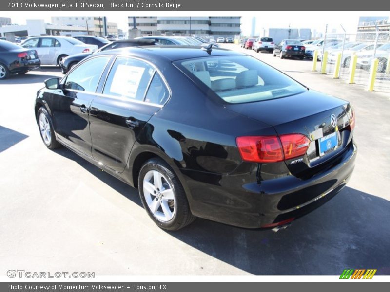 Black Uni / Cornsilk Beige 2013 Volkswagen Jetta TDI Sedan