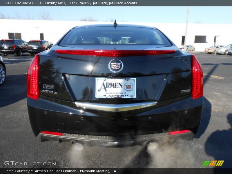 Black Raven / Jet Black/Jet Black Accents 2013 Cadillac ATS 3.6L Luxury AWD