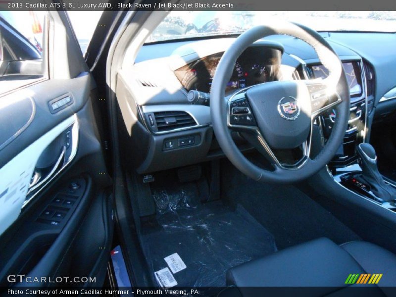 Black Raven / Jet Black/Jet Black Accents 2013 Cadillac ATS 3.6L Luxury AWD
