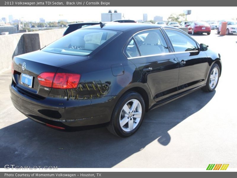 Black Uni / Cornsilk Beige 2013 Volkswagen Jetta TDI Sedan