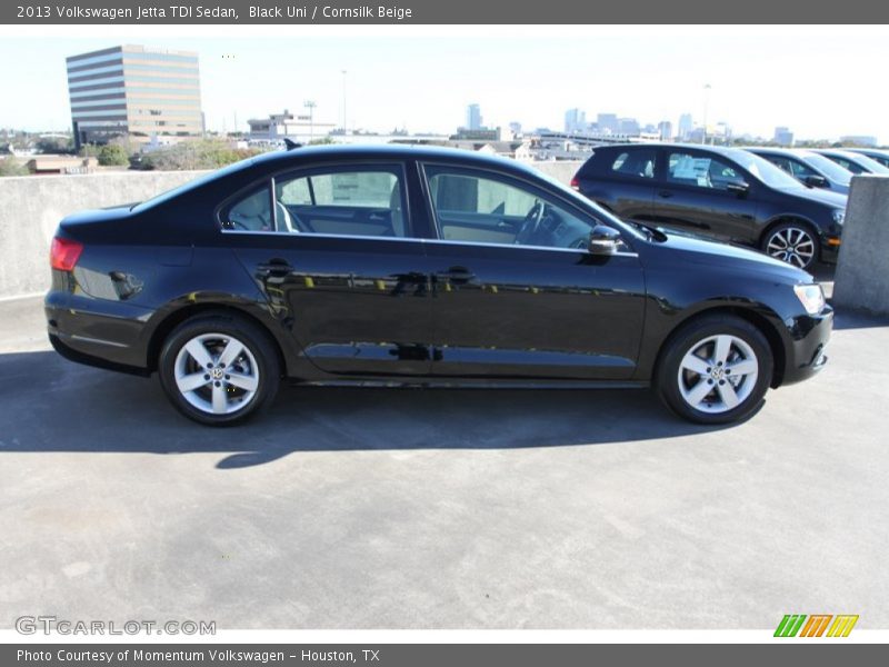 Black Uni / Cornsilk Beige 2013 Volkswagen Jetta TDI Sedan