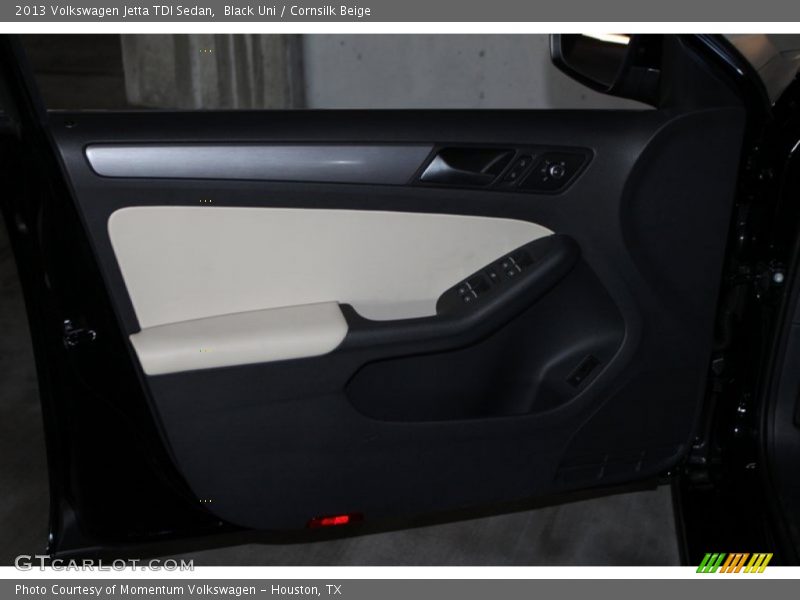 Black Uni / Cornsilk Beige 2013 Volkswagen Jetta TDI Sedan