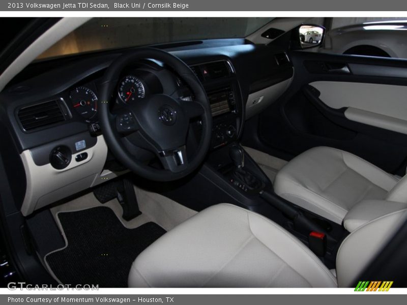 Black Uni / Cornsilk Beige 2013 Volkswagen Jetta TDI Sedan