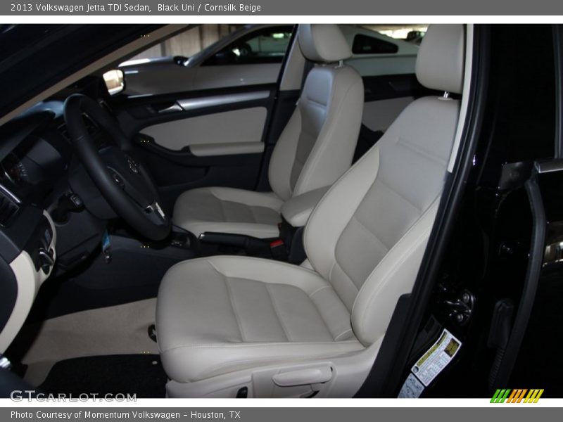 Black Uni / Cornsilk Beige 2013 Volkswagen Jetta TDI Sedan