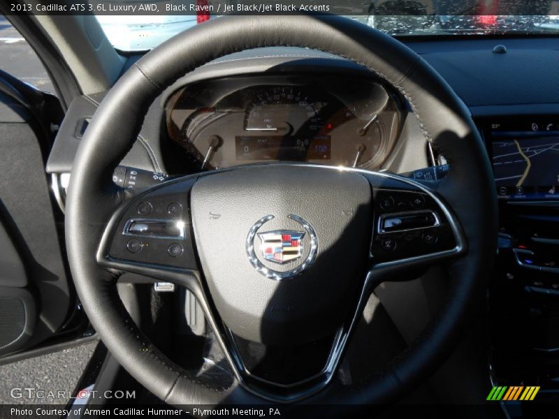 Black Raven / Jet Black/Jet Black Accents 2013 Cadillac ATS 3.6L Luxury AWD
