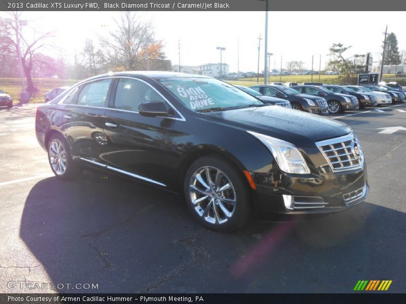 Black Diamond Tricoat / Caramel/Jet Black 2013 Cadillac XTS Luxury FWD