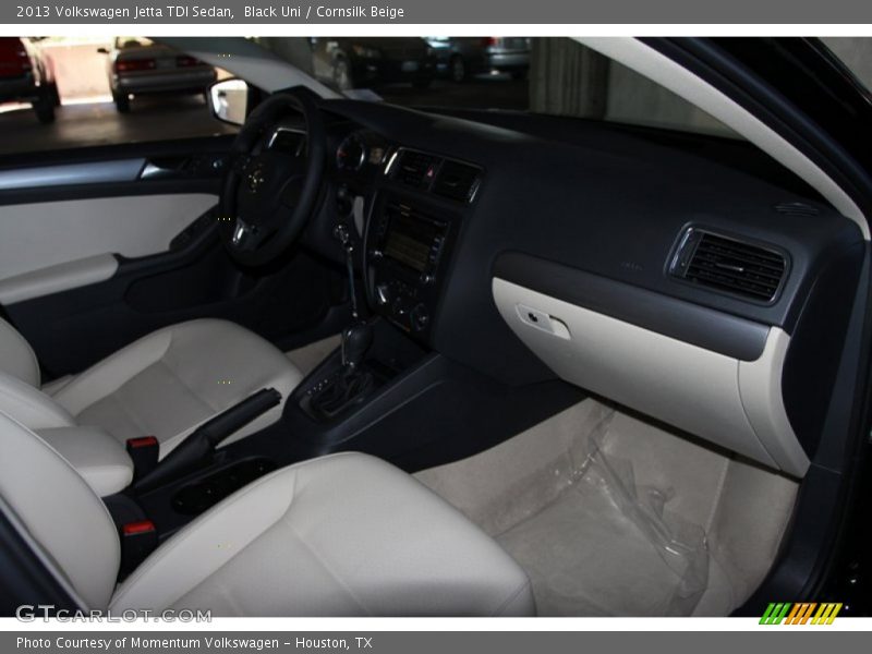 Black Uni / Cornsilk Beige 2013 Volkswagen Jetta TDI Sedan