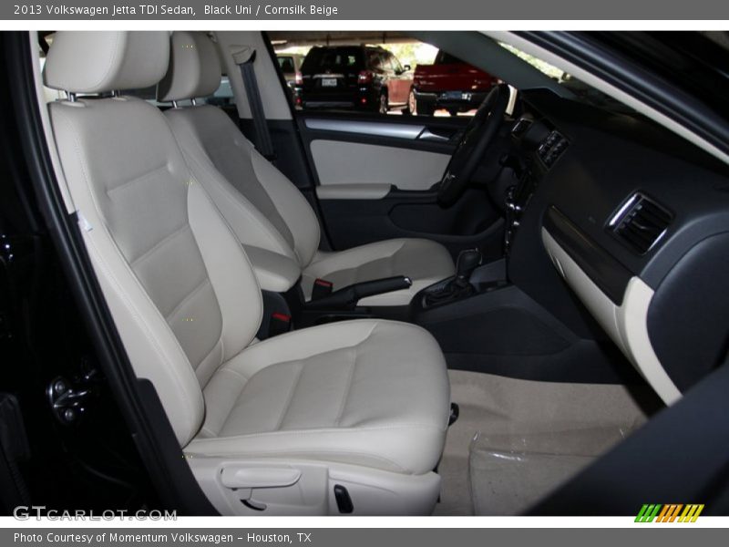 Black Uni / Cornsilk Beige 2013 Volkswagen Jetta TDI Sedan