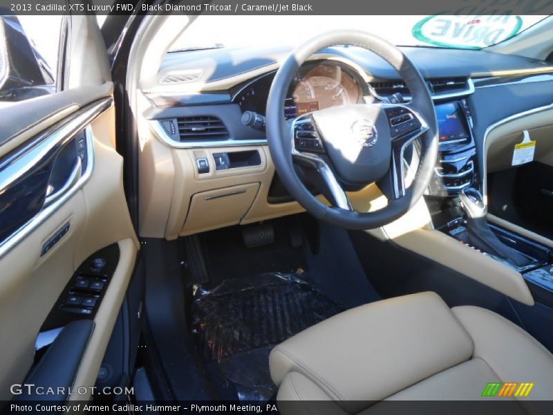 Black Diamond Tricoat / Caramel/Jet Black 2013 Cadillac XTS Luxury FWD