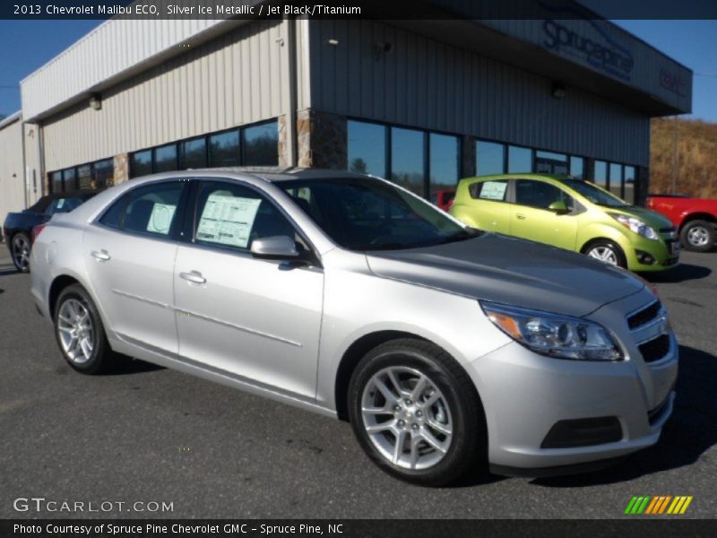 Silver Ice Metallic / Jet Black/Titanium 2013 Chevrolet Malibu ECO
