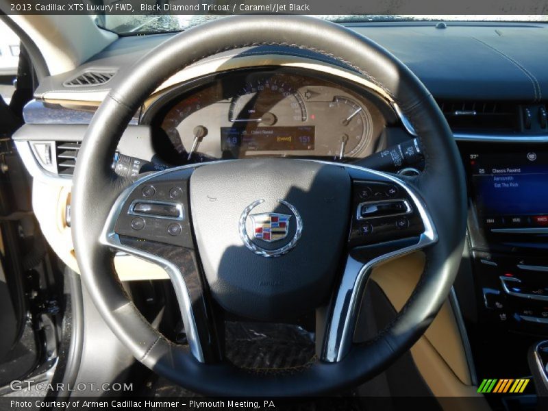 Black Diamond Tricoat / Caramel/Jet Black 2013 Cadillac XTS Luxury FWD