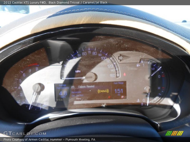 Black Diamond Tricoat / Caramel/Jet Black 2013 Cadillac XTS Luxury FWD