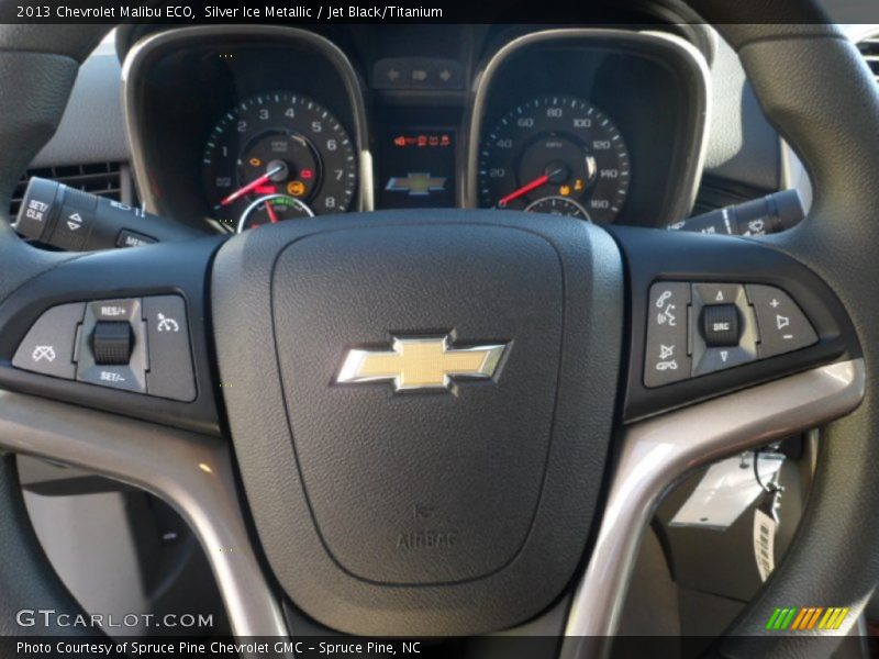 Silver Ice Metallic / Jet Black/Titanium 2013 Chevrolet Malibu ECO