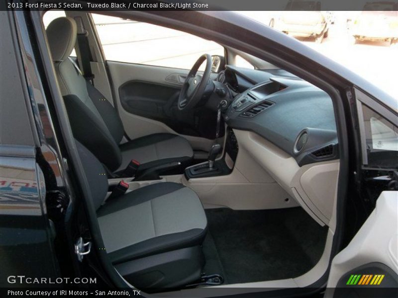 Tuxedo Black / Charcoal Black/Light Stone 2013 Ford Fiesta S Sedan