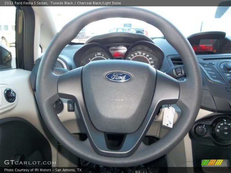 Tuxedo Black / Charcoal Black/Light Stone 2013 Ford Fiesta S Sedan