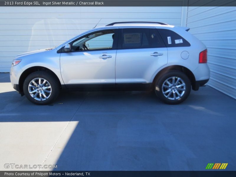 Ingot Silver Metallic / Charcoal Black 2013 Ford Edge SEL
