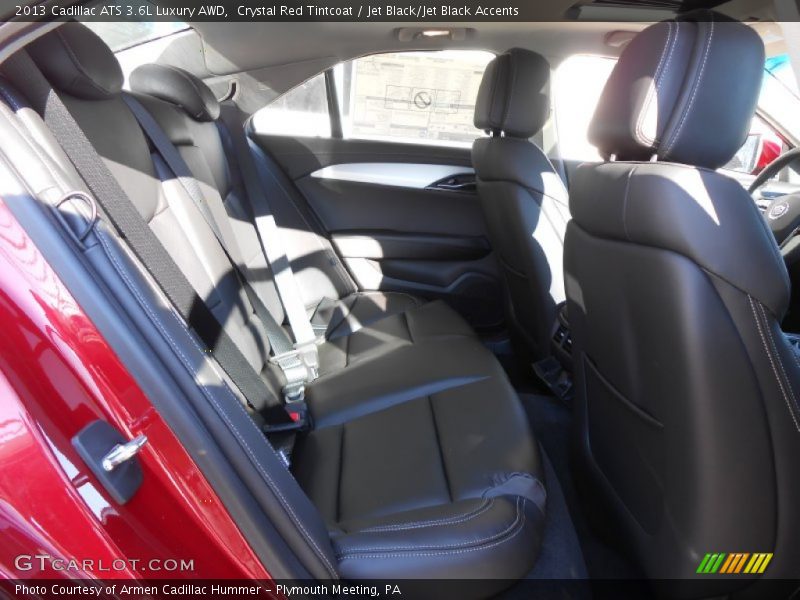 Crystal Red Tintcoat / Jet Black/Jet Black Accents 2013 Cadillac ATS 3.6L Luxury AWD