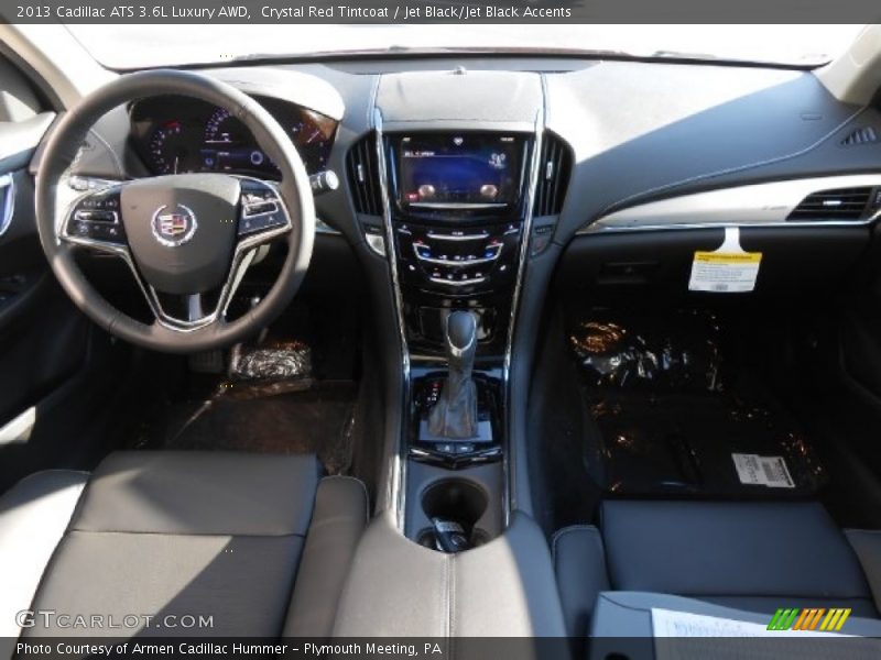 Crystal Red Tintcoat / Jet Black/Jet Black Accents 2013 Cadillac ATS 3.6L Luxury AWD