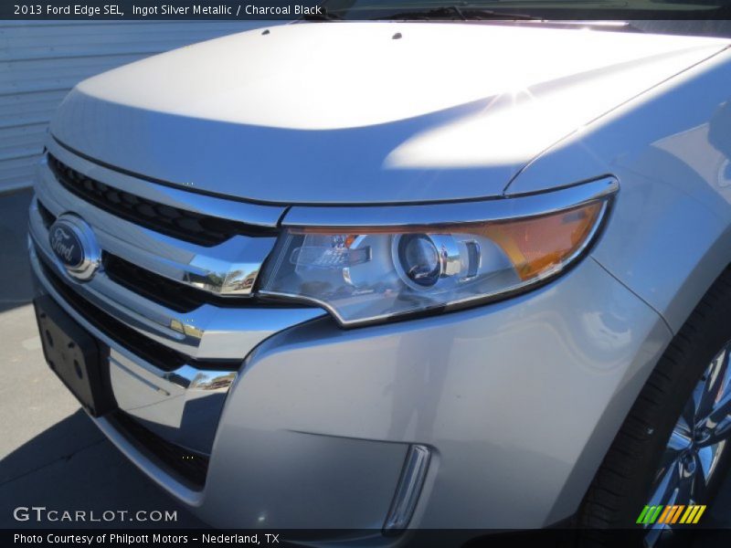 Ingot Silver Metallic / Charcoal Black 2013 Ford Edge SEL