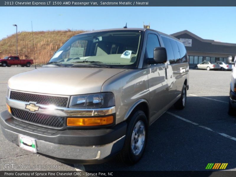 Sandstone Metallic / Neutral 2013 Chevrolet Express LT 1500 AWD Passenger Van