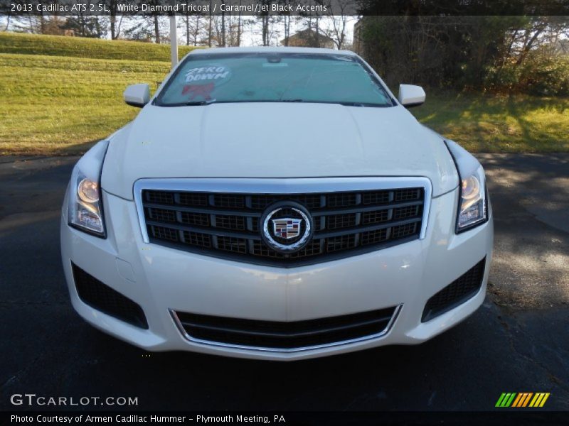 White Diamond Tricoat / Caramel/Jet Black Accents 2013 Cadillac ATS 2.5L