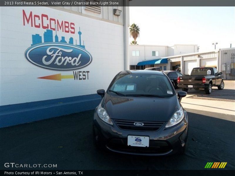 Violet Gray / Charcoal Black/Light Stone 2013 Ford Fiesta S Sedan