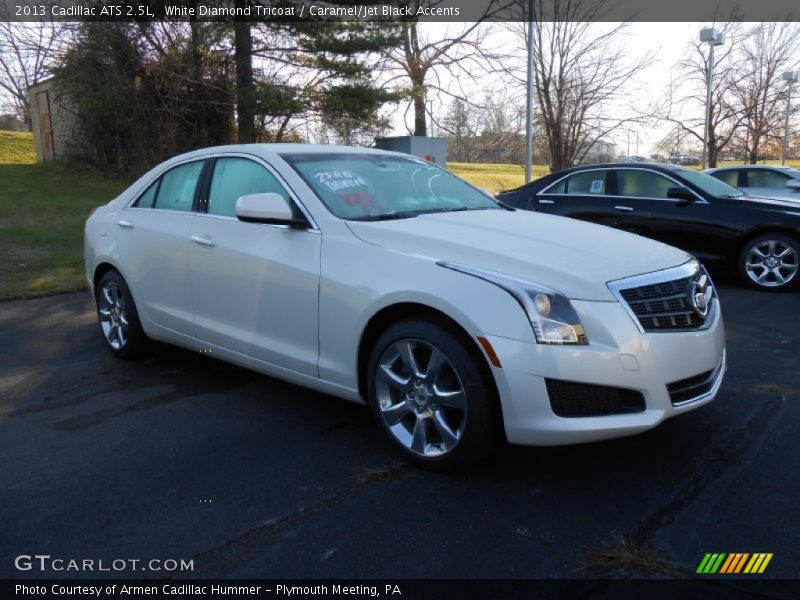 White Diamond Tricoat / Caramel/Jet Black Accents 2013 Cadillac ATS 2.5L