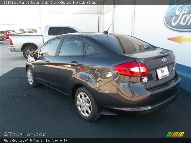 Violet Gray / Charcoal Black/Light Stone 2013 Ford Fiesta S Sedan