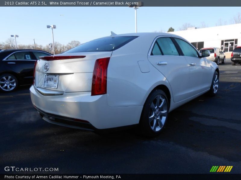 White Diamond Tricoat / Caramel/Jet Black Accents 2013 Cadillac ATS 2.5L