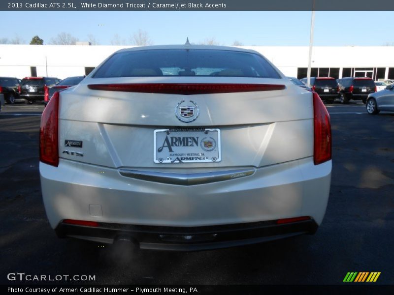 White Diamond Tricoat / Caramel/Jet Black Accents 2013 Cadillac ATS 2.5L