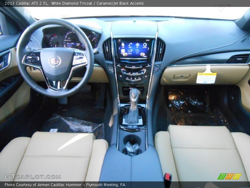 White Diamond Tricoat / Caramel/Jet Black Accents 2013 Cadillac ATS 2.5L