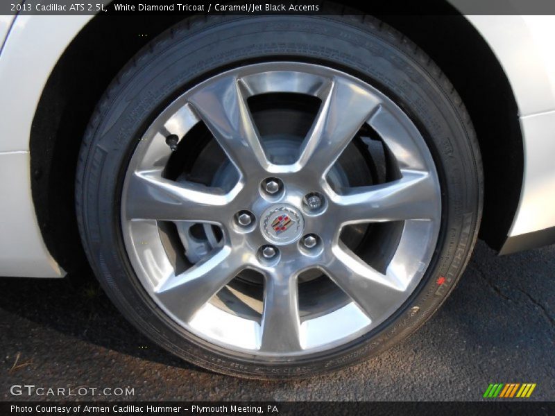 White Diamond Tricoat / Caramel/Jet Black Accents 2013 Cadillac ATS 2.5L